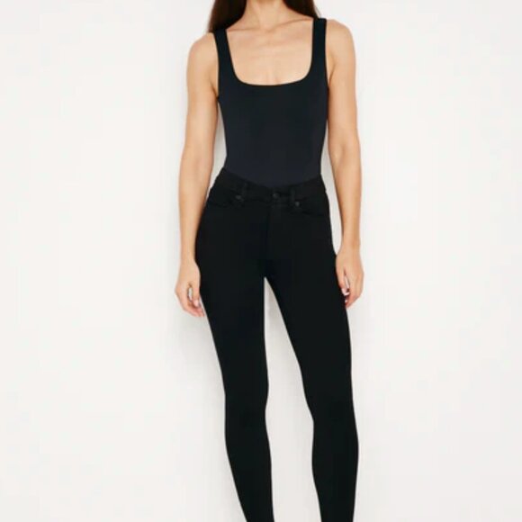 GOOD AMERICAN - GOOD LEGS SKINNY JEANS - 28/6 - BLACK **Booty-Shaping** - Picture 1 of 8